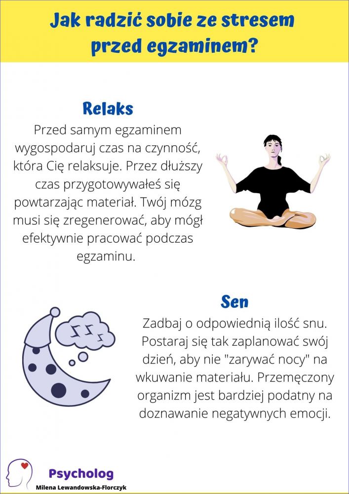 jak radzic sobie ze stresem przed egzaminem