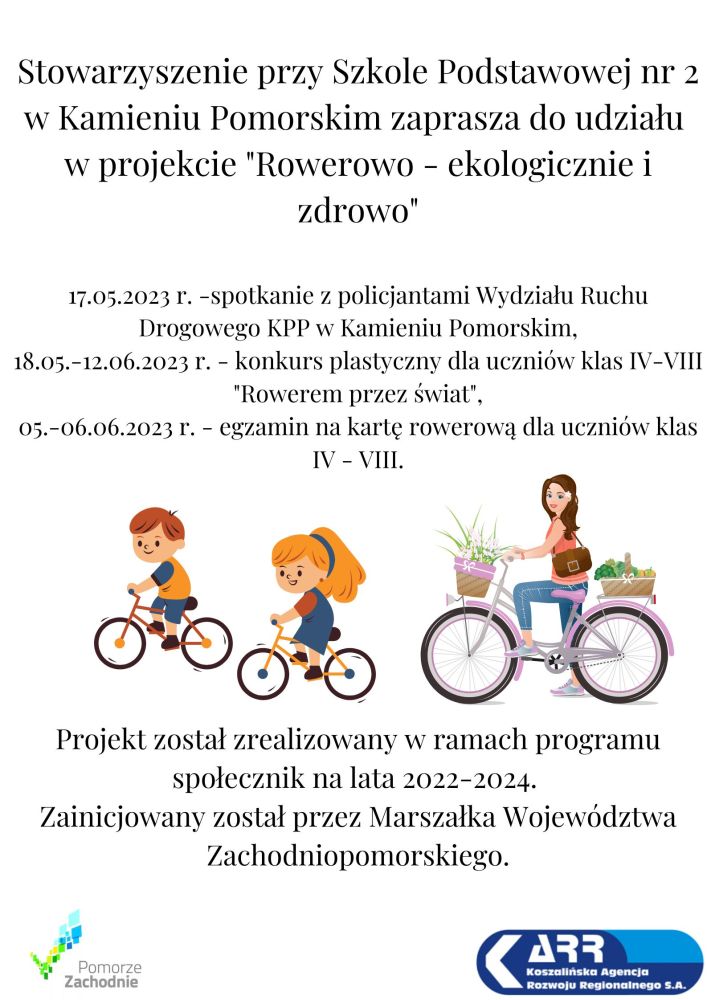 Realizacja projektu "Rowerowo – ekologicznie i zdrowo"